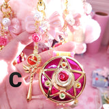 Sailor Moon Compact Mirror Keychains (4 designs)