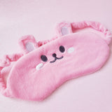 Soft Dark Pink Bunny Eyemask