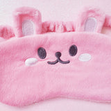 Soft Dark Pink Bunny Eyemask