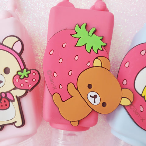 Rila Strawberry Sanitizer Carrier Pouch + Aloe Sanitizer