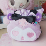 Doublesided Kuromi Maid Cafe Plush Pouch