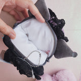 Doublesided Kuromi Maid Cafe Plush Pouch