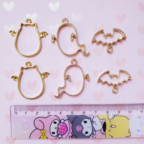 Halloween Bezels: Gold Mix Set