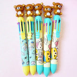 Large rila bear pens, 8 color ballpoint