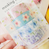 Floral Washi Tape 4 pc Set - sakura