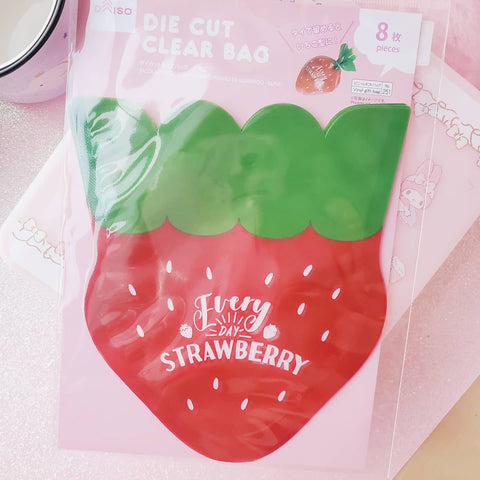 Strawberry Dicut Iridescent packaging (Pink or red)