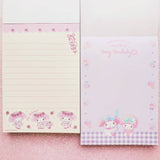 My Melody Memopad 8 Designs, 128 Sheets, 1 Sticker Sheet