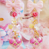 Sailormoon heart compact earrings