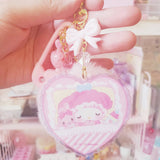 MM Baby Acrylic Charm w Pink puff