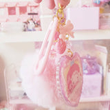 MM Baby Acrylic Charm w Pink puff