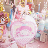 MM Baby Acrylic Charm w Pink puff