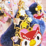 Celeste Midnight Star Puff Keychain