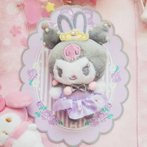 Kuromi mini ballet plush pin