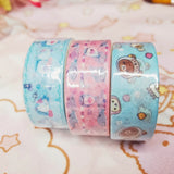 Jinbesan & Rila Otters Washi Tape Set of 3